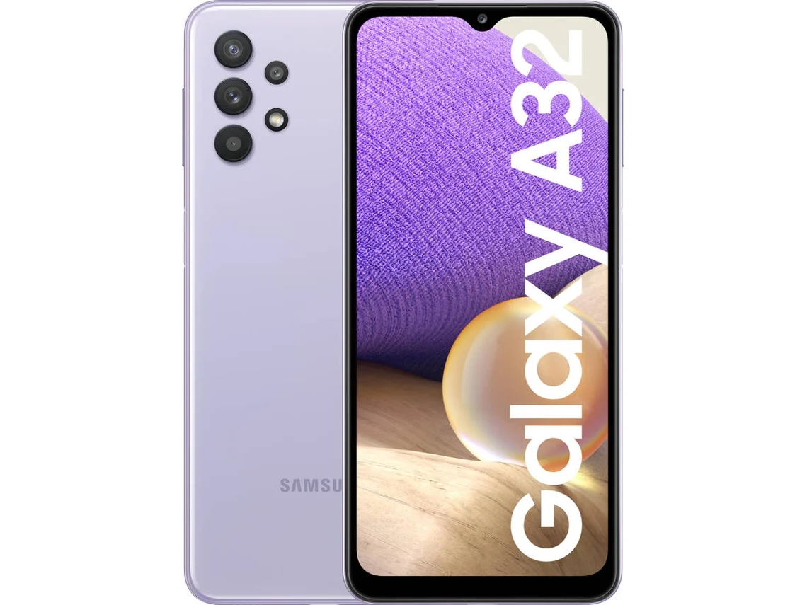 SAMSUNG Galaxy A32 128GB A325F DS Morado Telefone Reacondicionado Señales de uso Más