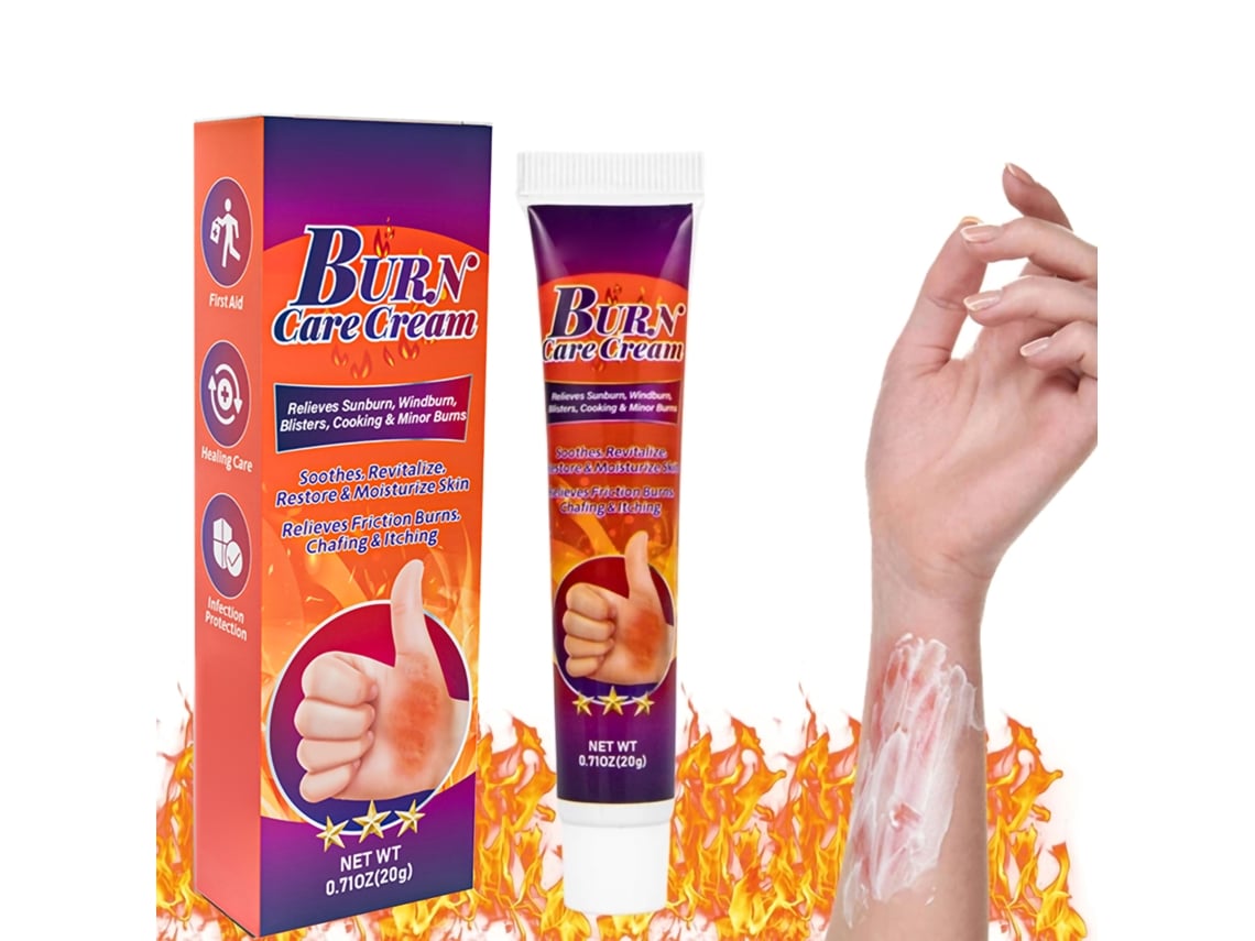 Crema para quemaduras, crema para escaldaduras, prevención de cicatrices, humectante y analgésico Truyuety