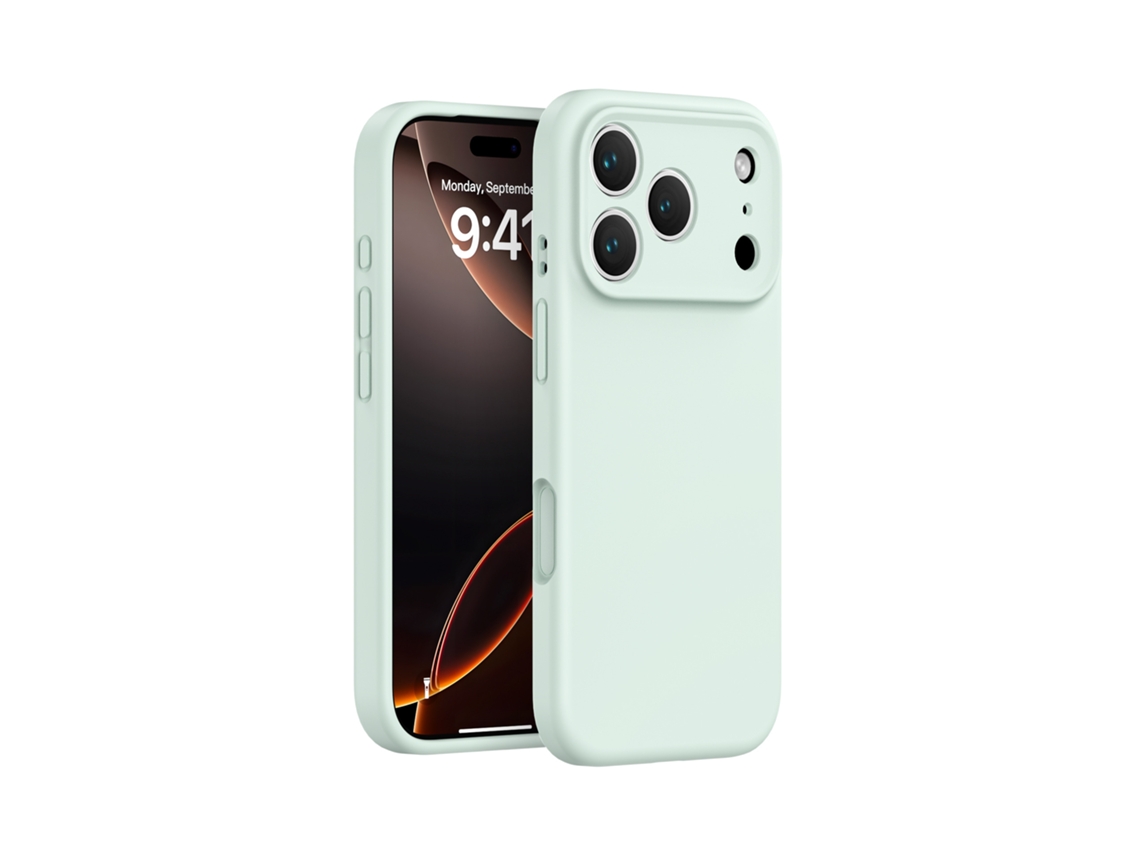 (verde Claro, Iphone 16 Pro Max) Funda De Silicona Líquida Para Iphone, Cobertura Total Sin Huecos, Protección De Botones De Una Sola Pieza.