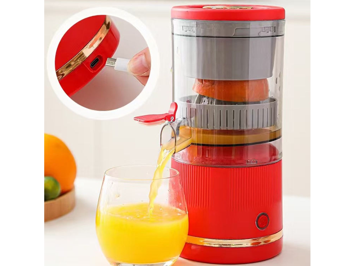 Exprimidor CHRUI De 600 Ml Con Separación Automática, 7,4 V (Rojo)