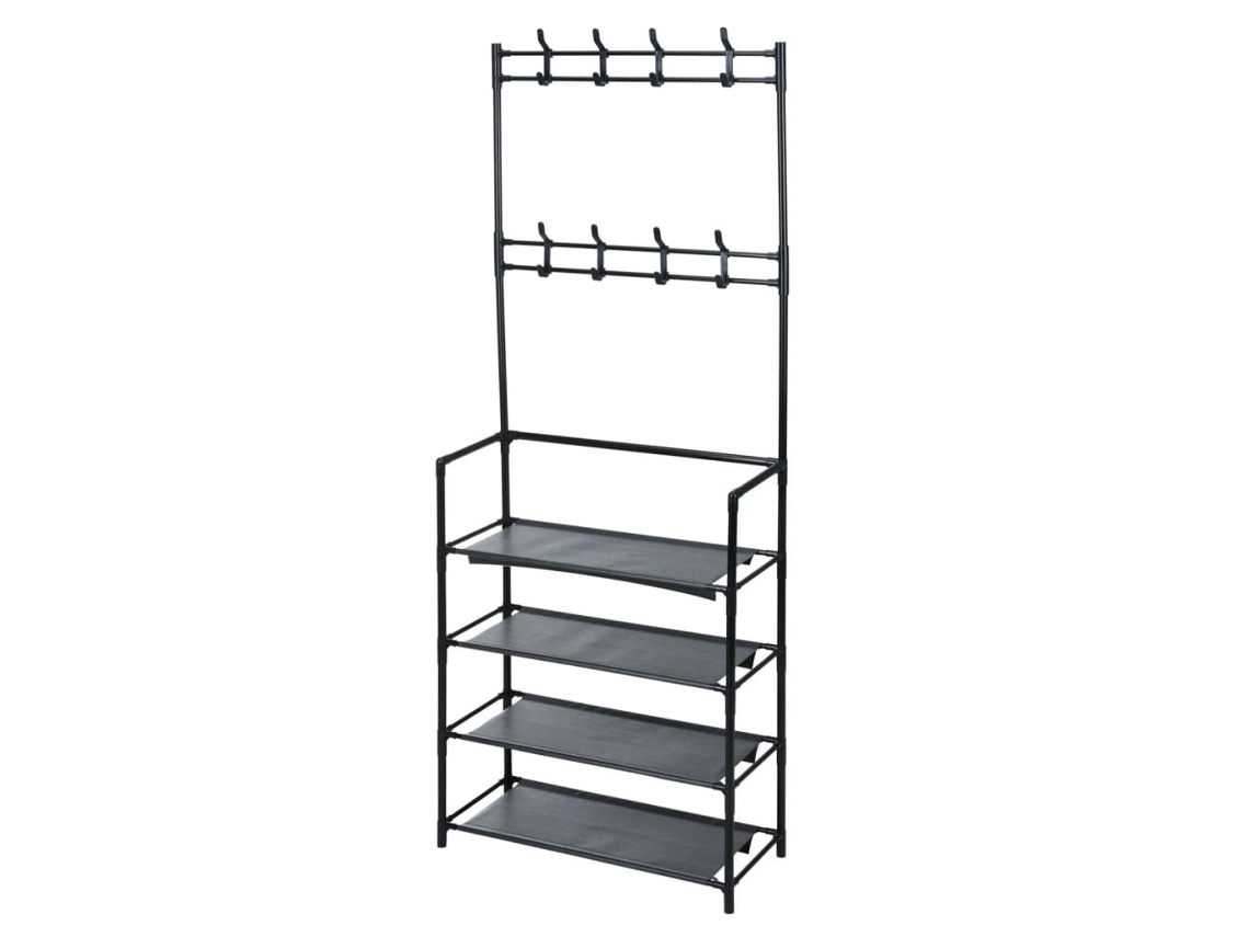 Perchero STORAGE SOLUTIONS Negro Metal