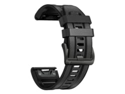 Pulseira Em Pele De Silicone Para Garmin Fenix ​​​​8ª Geração 51mm/7/6/5/93526mm) Cinza Escuro Hexinyigjly