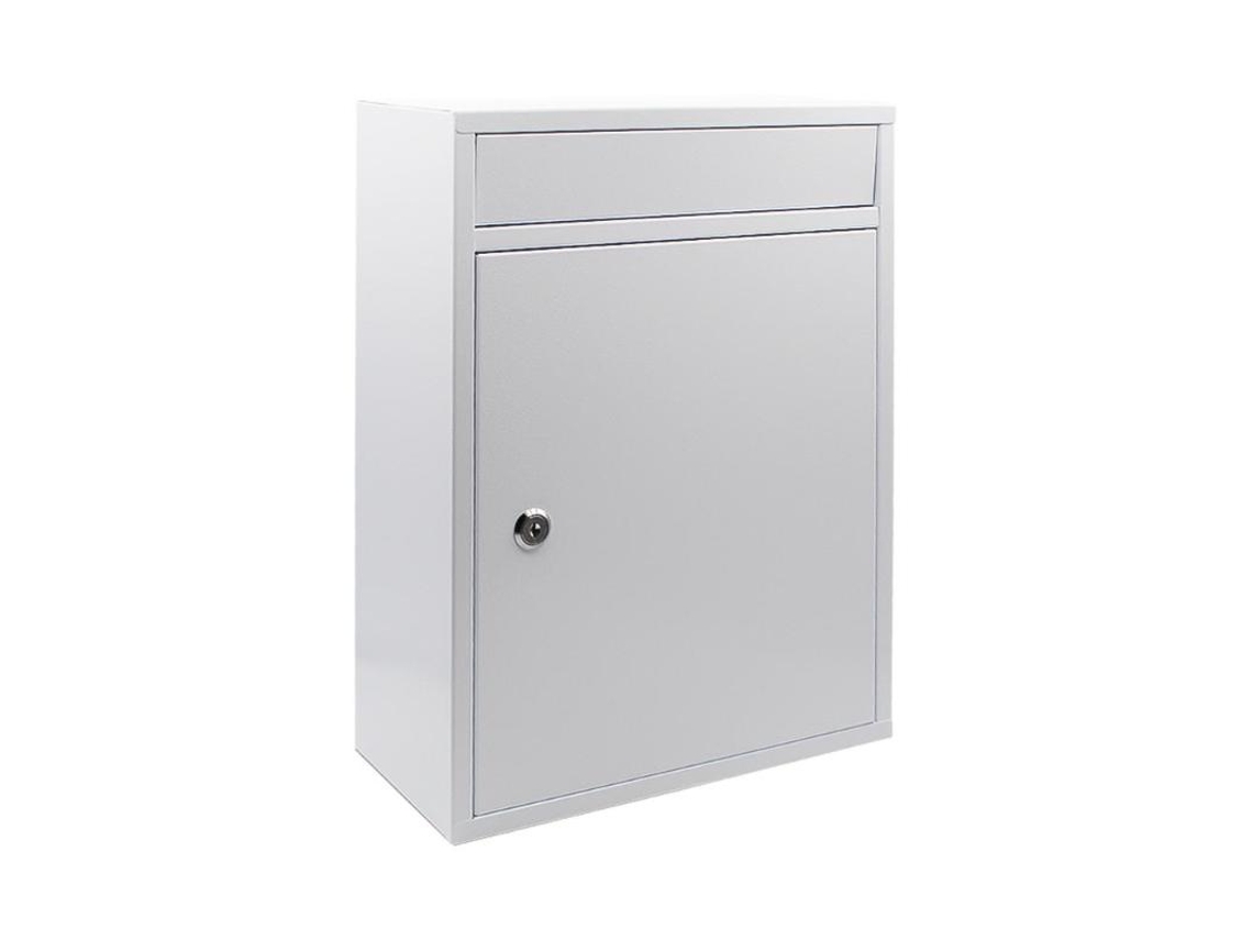 Buzon Metalico C/tapa Basico Blanco Ksx04
