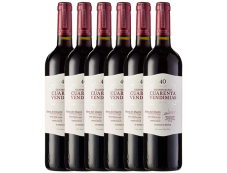 Vino CUATRO RAYAS Cuatro Rayas Cuarenta Vendimias Tempranillo Ribera Del Duero Crianza (0.75 L - 6 unidades)