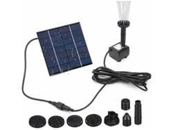 Bomba De Fuente Solar Ecológica, Diseño De Panel De Vidrio Para Mayor Eficiencia, Altura Ajustable Y Funcionamiento Silencioso, Ideal Para Baños De Pá
