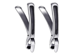 Pinzas de cocina antideslizantes y que no producen quemaduras, juego de 2 piezas, fabricadas en acero inoxidable 304, para usar en ollas, hornos y microondas.