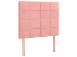 Maison Exclusive - Cabecero De Cama Rosa 100x5x118/128 Cm Terciopelo