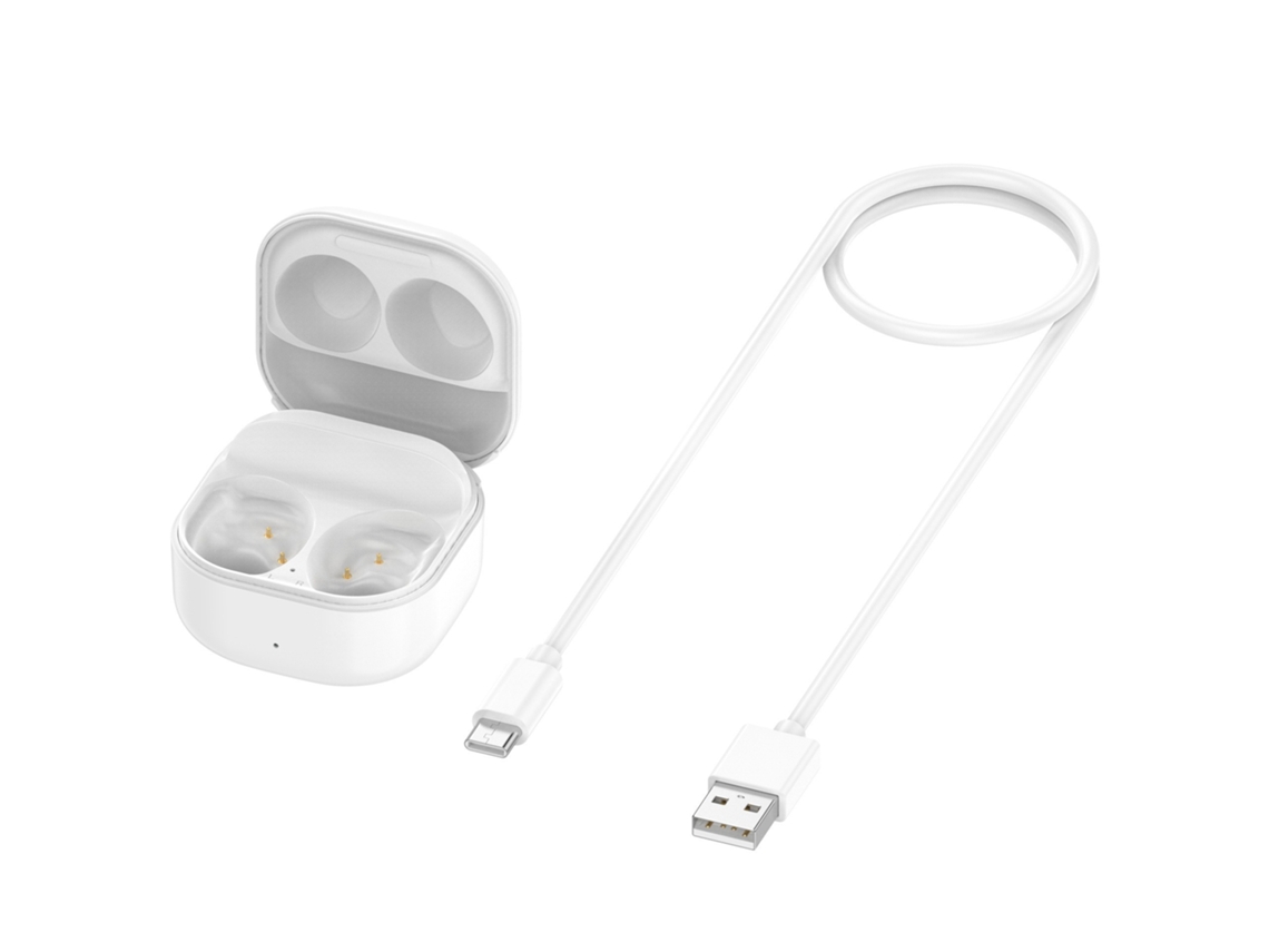 Cargador Para Samsung Galaxy Buds Fe R400 Caja De Carga De Auriculares Bluetooth Blanco Gertiz