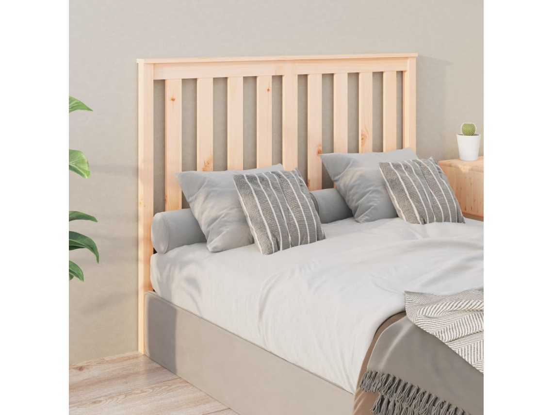 Cabecero De Cama Madera Maciza De Pino 141x6x101 Cm