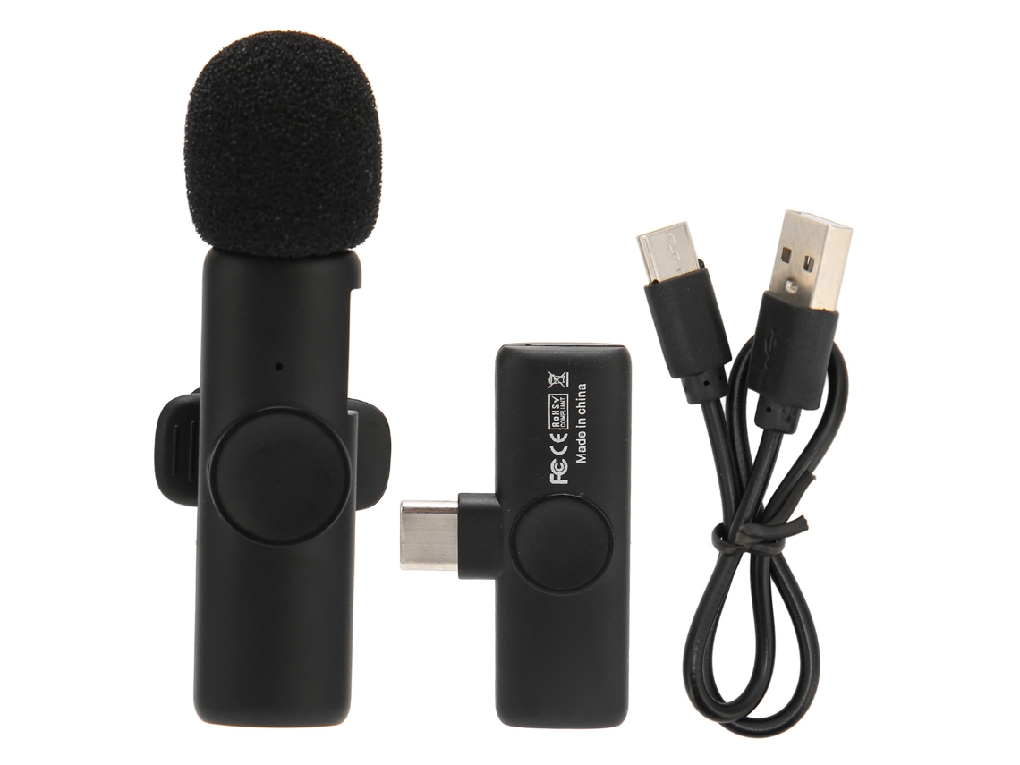 Micrófono Lavalier Inalámbrico Plug And Play Con Sincronización Automática Usb Type C