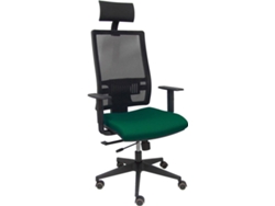 Silla Operativa PYC Horna Cabecero Verde (Brazos Ajustables - Malla)