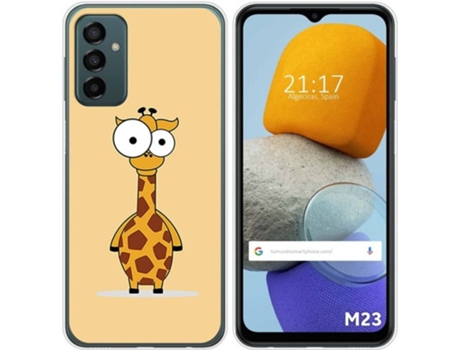 Carcasa para Samsung Galaxy M23 5G TUMUNDOSMARTPHONE Dibujos Jirafa Multicolor