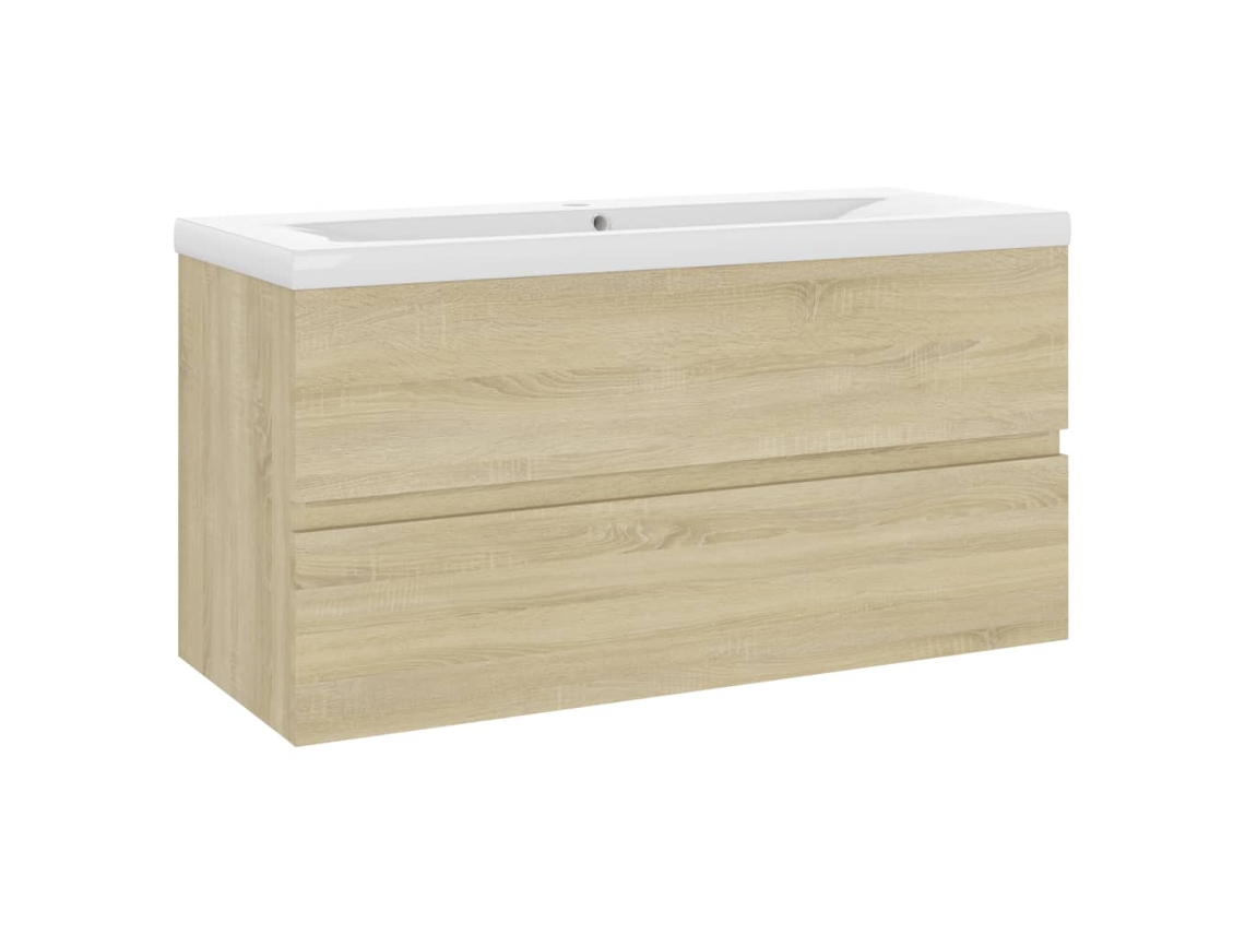 Mueble con lavabo VIDAXL Marrón Madera contrachapada