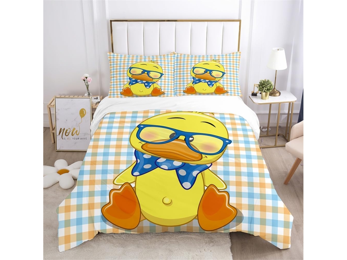 Ropa Cama Niños Niñas Adolescentes Ropa Funda Nórdica Almohada Material Microfibra Color Juego 220 X 240 Cm