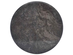 Tablero de mesa Ø50x2,5 cm Mármol Negro Dkd Decoración del Hogar