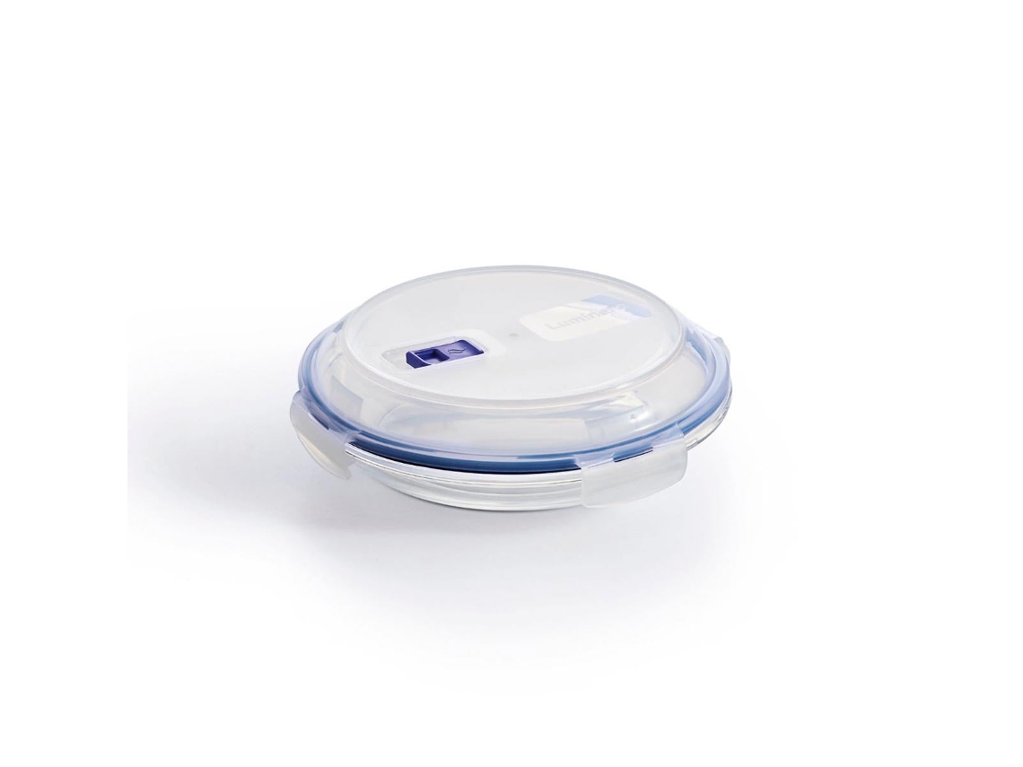 LUMINARC Pure Box Active Plato Con Tapa Hermética Con Válvula 07L En Vidrio Templado