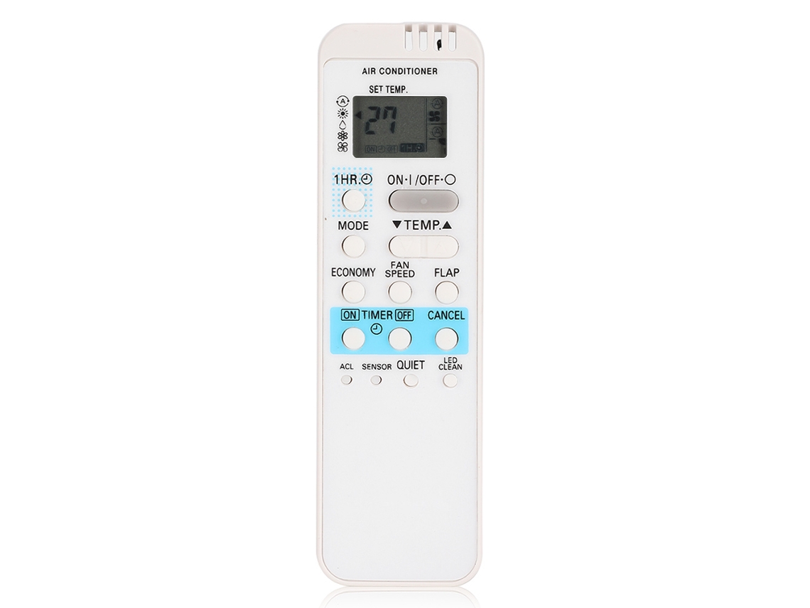 Mando A Distancia Duradero De Abs Blanco Para Aire Acondicionado Sanyo Ax1/3 (batería No Incluida).