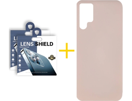 Carcasa + 2 Protectores de Cámara para Samsung Galaxy S22 Ultra 5G SKYHE Rosa Pastel