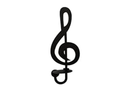 Aplique De Pared Negro Con Forma De Nota Musical, Diseño Creativo De Metal Para Iluminación Interior.