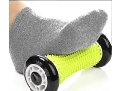 Masajeador de pies con rodillo para fascitis plantar y dolor de arco plantar - Masajeador de rodillo negro para aliviar el estrés y el dolor de pies