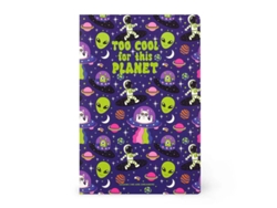 Libreta grande B5 con líneas Space Legami