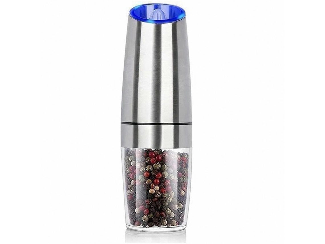 Molinillo automático de sal y pimienta de acero inoxidable con alimentación por gravedad y función eléctrica. GOKOCO