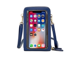 2026-bolsa Cruzada De Piel Falsa Con Pantalla Táctil, Billetera Móvil Con Ranuras Rfid Y Correa Ajustable Para Mujer