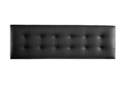 Cabecero Tapizado VERSALLES para Cama 150 ado Polipiel Negro ( 160 x 50 x 7 cm)