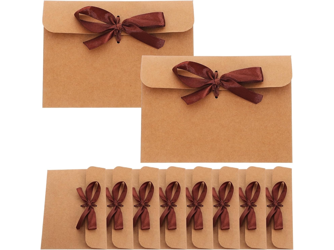Besportble Sobres De Papel Kraft Y Usar 17,00 X 16,50 X 0,10 Cm Pulgadas - Decoración Elegante: El Lazo De ...