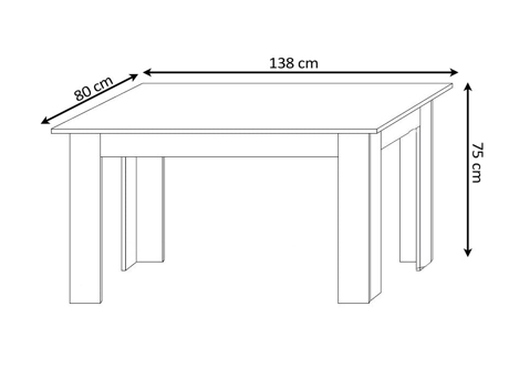Pack Mesa de Comedor o Cocina Blanco y Cambria 6 Sillas en Polipiel/metal Negro