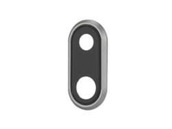 Repuesto De Anillo De Vidrio Para La Lente De La Cámara Trasera Posterior Para Iphone 8 Plus Negro