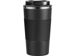 Taza Térmica De Acero Inoxidable De 510 Ml/18 Oz Con Aislamiento Al Vacío Para Bebidas Frías/calientes, Color Negro.