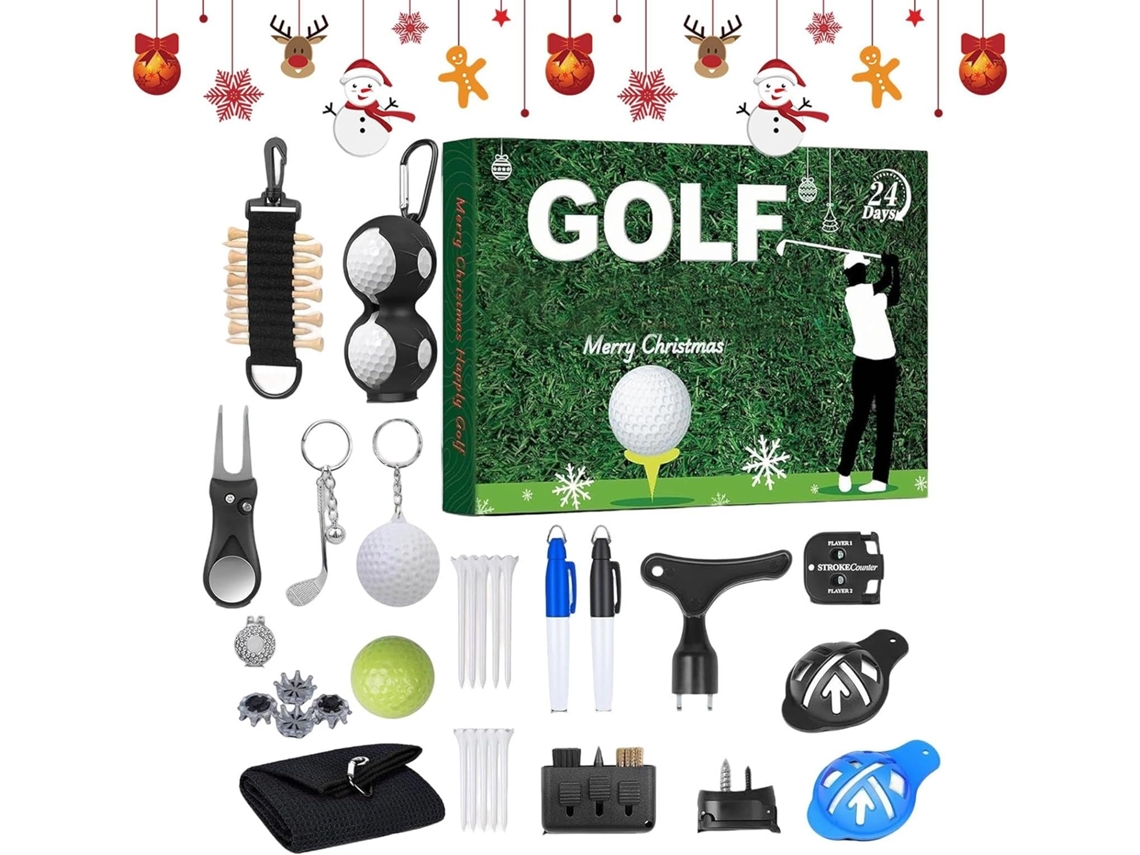 Calendario De Adviento 2025 - Kit De Regalo De Accesorios De Golf De 24 Días 2025, Accesorio Decorativo Navideño