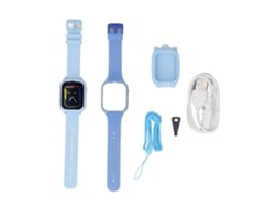 Rebe-reloj Inteligente Para Niños Con Pantalla Grande Hd, Mensajes De Voz, Llamadas Vídeo Y 4g Azul