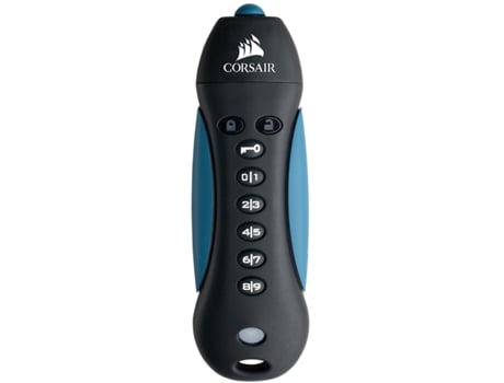 Pen Drive USB Corsair Padlock 3 128 GB USB Type-A 3.2 Gen 1 (3.1 Gen 1) Black, Blue