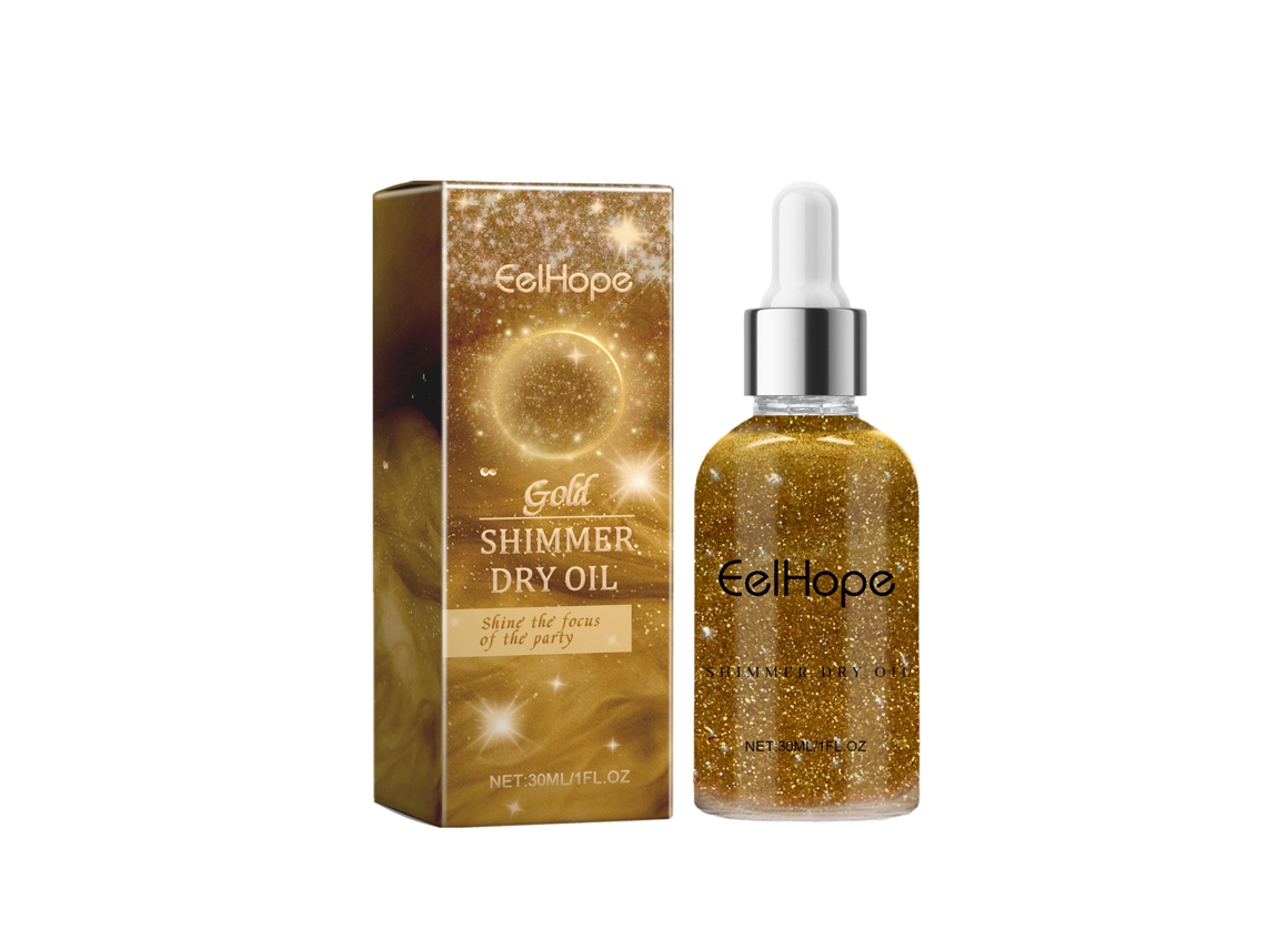 Eelhope Aceite De Glitter Seco Brillante 30ml Para Fiestas