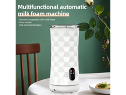 Espumador De Leche Eléctrico 4 En 1 De 400 W Para Espuma Caliente/fría Y Calentamiento De Leche Para Lattes/capuchinos.