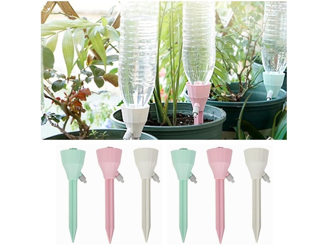 Kit De Riego Por Goteo De 6 Piezas, Sistema De Riego Automático Con Válvula Ajustable Para Plantas De Interior Y Exterior.