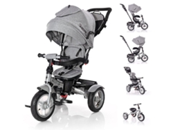 Triciclo Evolutivo Con Capota Y Asiento Reversible Neo Air De Lorelli - Grey Luxe