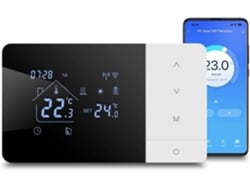 Termostato Calderas Alimentado Pilas Compatible Wifi, Admite Modos Calefacción Refrigeración Programación