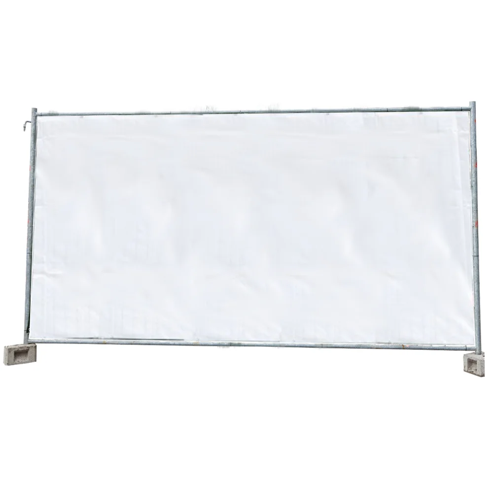 20 Lonas Polietileno Vallado Obra 160 G/m² Blancas 1,76x3,41 M