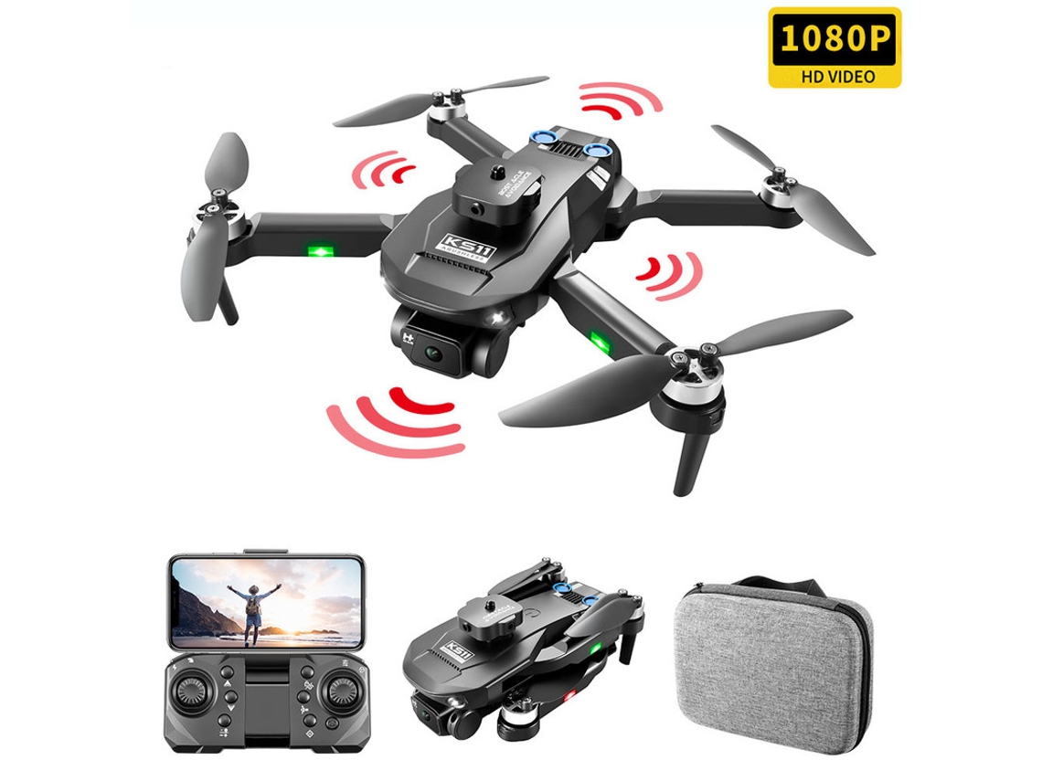 KS11 Mini Drone1080P - Duración de la batería: 18 min - Negro YIZHOOD