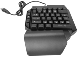 Teclado para juegos con retroiluminación RGB, diseño ergonómico y apto para usar con una sola mano. SFUSHOS