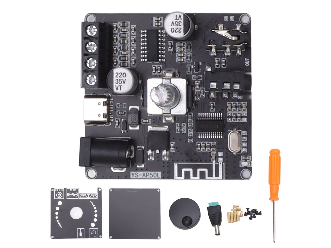 Placa Amplificadora Bluetooth De Alta Potencia, Módulo Estéreo Digital, 2x50w, Dc12-24v, Control Por Aplicación.