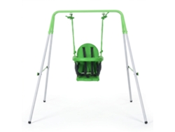 Columpio Infantil Para Edades De 6 A 36 Meses, Capacidad De Peso De 25 Kg, Acero, 122 Cm De Altura, Verde.