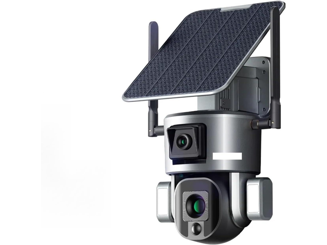 Cámara De Seguridad Solar Inalámbrica 4k 4g Para El Hogar, 8 Mp, Doble Lente, Zoom.