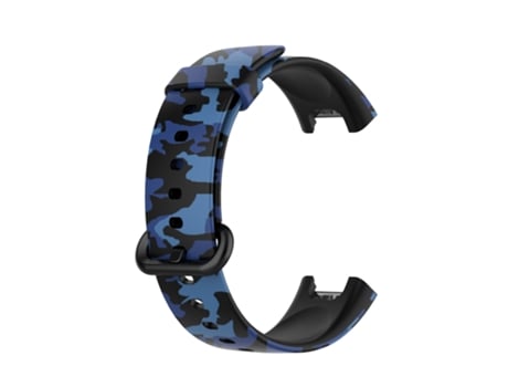 Correa de reloj inteligente para Xiaomi Mi Watch Lite / Redmi Watch Correa de repuesto con impresión de silicona (camuflaje azul)