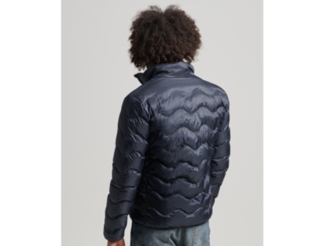 Abrigo para Hombre SUPERDRY (XL - Azul)