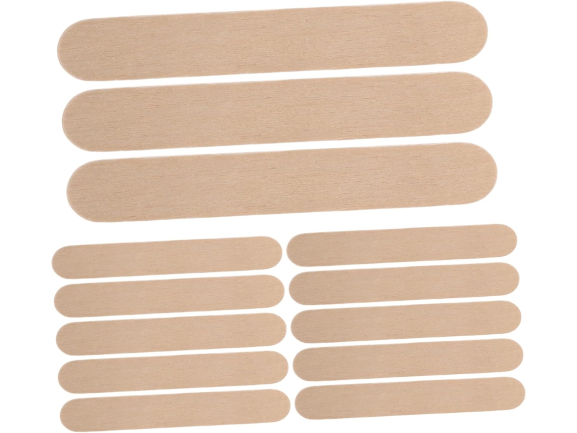 Paquete de 1000 palitos de madera largos para mini paletas heladas, ideales para manualidades. SFUSHOS