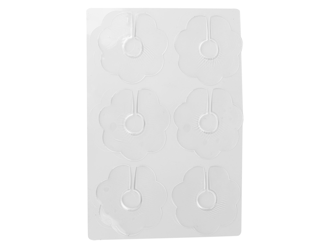 6 parches de silicona reutilizables con forma de flor para reducir las arrugas en el pecho.
